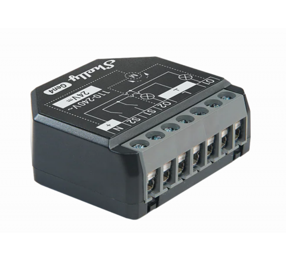 Elektros prekės. Moduliniai automatikos komponentai. Kontaktoriai. Jungiklis Shelly 2PM Gen4 2 kanalų 