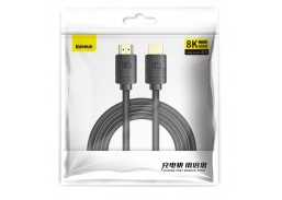 Elektros prekės. Laidai ir kabeliai. Jungiamieji HDMI ir USB kabeliai. Kabelis HDMI-HDMI 2m CAKGQ-J01 juodas 8k 60Hz 