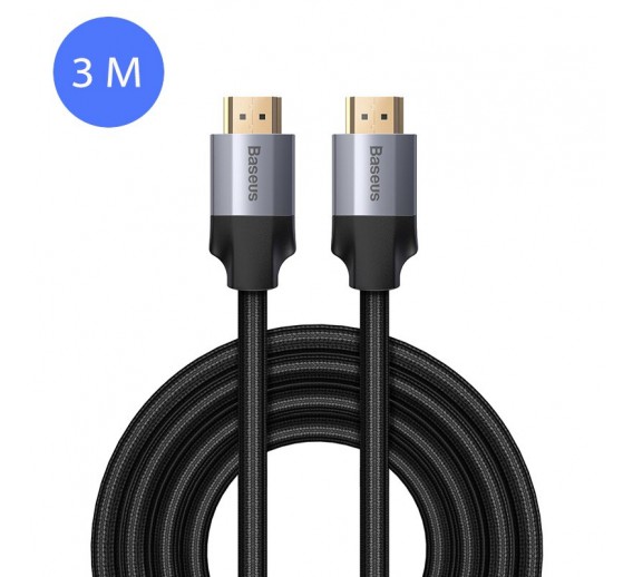 Elektros prekės. Laidai ir kabeliai. Jungiamieji HDMI ir USB kabeliai. Kabelis HDMI-HDMI BASEUS, 3m 