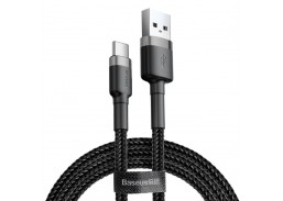 Elektros prekės. Laidai ir kabeliai. Jungiamieji HDMI ir USB kabeliai. Kabelis USB2.0 A kištukas - USB C kištukas, QC3.0 2m 