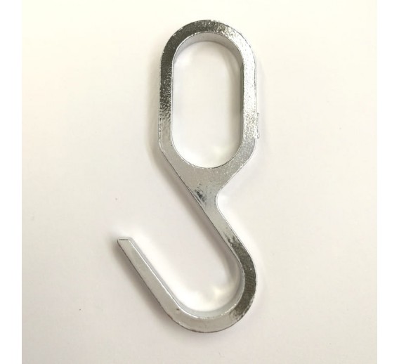 Baldinė furnitūra. D-25 mm vamzdžio furnitūra. Kabliukas ovaliam vamzdžiui 30x15 mm 252C/30 