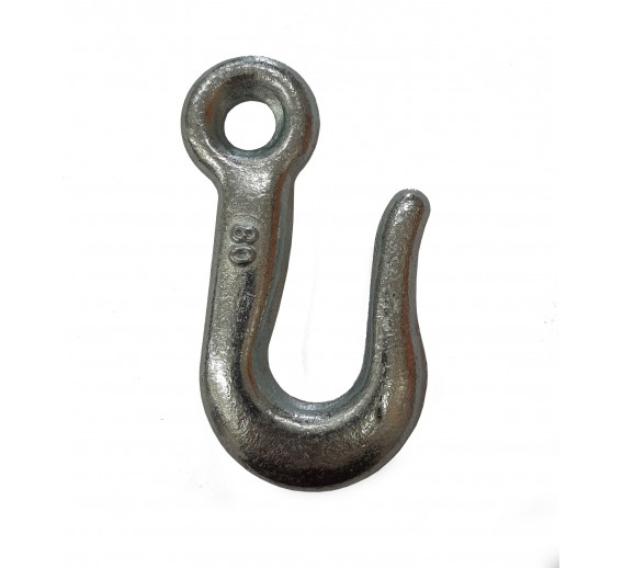 Tvirtinimo detalės. Karabinai, suspaudėjai, tempikliai. Kabliai. Kablys 8 mm 