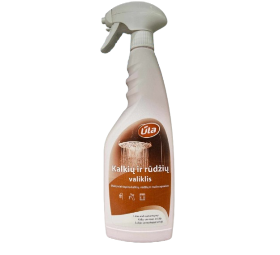 Švaros prekės. Buitinė chemija, valikliai. Kalkių ir rūdžių valiklis Ūla, 750ml 