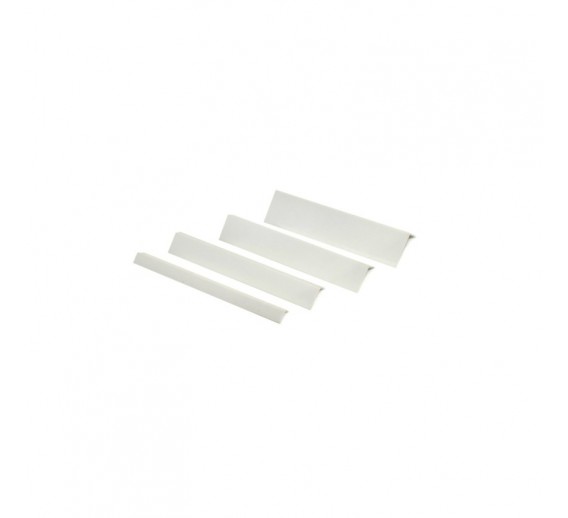Vidaus apdailos prekės. Sienų apdailos medžiagos. PVC lentelės. Kampas PVC apdailai išorinis Baltas 20x20 mm 2,70 m 