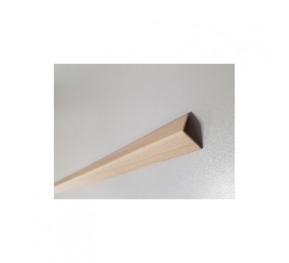 Vidaus apdailos prekės. Sienų apdailos medžiagos. PVC lentelės. Kampas PVC apdailai išorinis Šviesus klevas 20x20 mm 2,75 m 