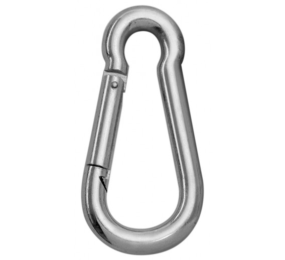 Tvirtinimo detalės. Karabinai, suspaudėjai, tempikliai. Karabinas 100x15x11mm 