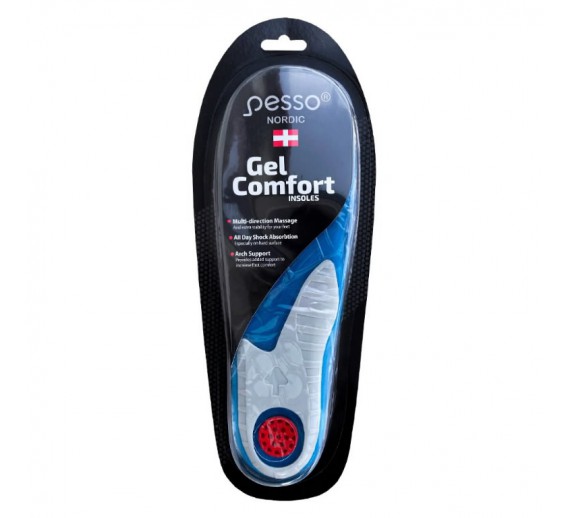Darbo saugos prekės. Darbo batai. Batų priežiūros priemonės. Karpomi vidpadžiai geliniai, GELCOMFORT 41-46 d. 