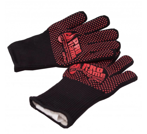 Sodo ir daržo prekės. Laisvalaikio prekės. Šašlykinės, kepsninės, viryklės, griliai. Karščiui atsparios pirštinės PROflame Expert