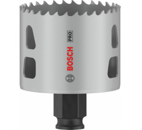Darbo įrankiai. Įrankių priedai. Gręžimo karūnos. Karūnos Bi-Metal. Karūna Bosch PRO PC Plus 60mm