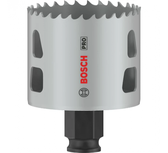 Darbo įrankiai. Įrankių priedai. Gręžimo karūnos. Karūnos Bi-Metal. Karūna PRO PC PLUS 57 mm