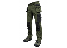 Darbo saugos prekės. Darbo batai. Sandalai, basutės, klumpės. Kelnės Pesso NEXUS olive green