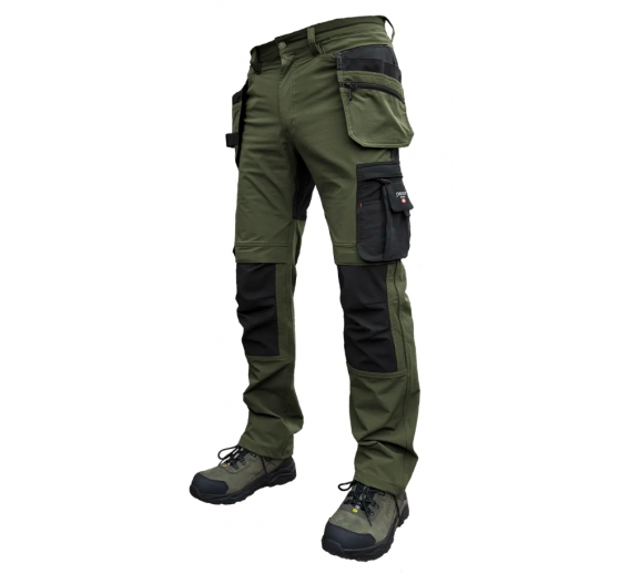 Darbo saugos prekės. Darbo batai. Sandalai, basutės, klumpės. Kelnės Pesso NEXUS olive green