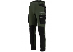 Darbo saugos prekės. Darbo drabužiai. Kelnės, bridžai. Kelnės Stretch Lahti žalia-juoda