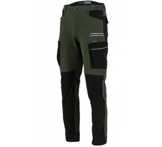 Darbo saugos prekės. Darbo drabužiai. Kelnės, bridžai. Kelnės Stretch Lahti žalia-juoda