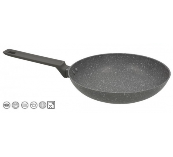 Namų apyvokos prekės. Indai, virtuvės reikmenys ir įrankiai. Keptuvės. Keptuvė Granite 24 cm 