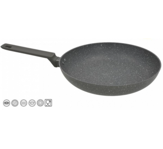 Namų apyvokos prekės. Indai, virtuvės reikmenys ir įrankiai. Keptuvės. Keptuvė Granite 28 cm 