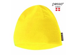 Darbo saugos prekės. Galvos apsaugos priemonės. Kepurės, šalikai, kaklo movos. Kepurė Pesso flisinė KSKF G geltona 