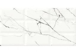 Vidaus apdailos prekės. Plytelės. Keraminės plytelės. Keraminės sienų plytelės ARCE WHITE STRUCTURE GLOSSY 29,7x60 cm 