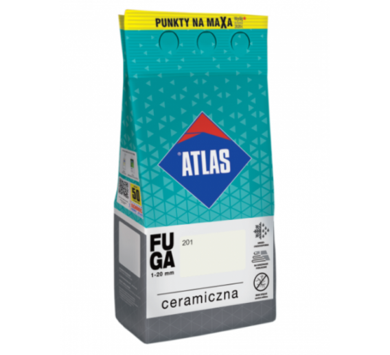 Vidaus apdailos prekės. Plytelės. Glaistai plytelėms. Keraminis plytelių glaistas ATLAS 201 5kg 