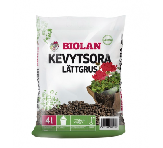 Sodo ir daržo prekės. Dekoratyvinis akmuo, skaldelės, mulčias. Keramzitas - drenažas 4l Biolan