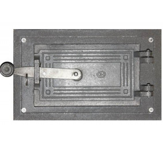 Metalų gaminiai . Ketaus gaminiai. Ketaus durelės pakurai, apatinės 285x175 mm 