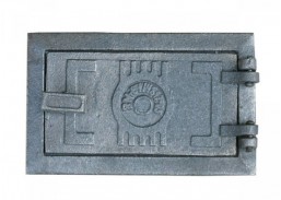Metalų gaminiai . Ketaus gaminiai. Ketaus durelės pelenams 185x125 mm 