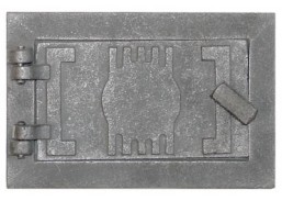 Metalų gaminiai . Ketaus gaminiai. Ketaus durelės pelenams 185x125 mm