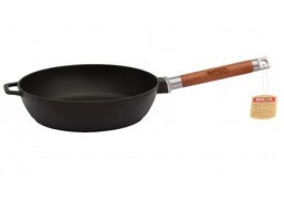 Ketaus keptuvė medine rankena, 24 cm, 58 mm 