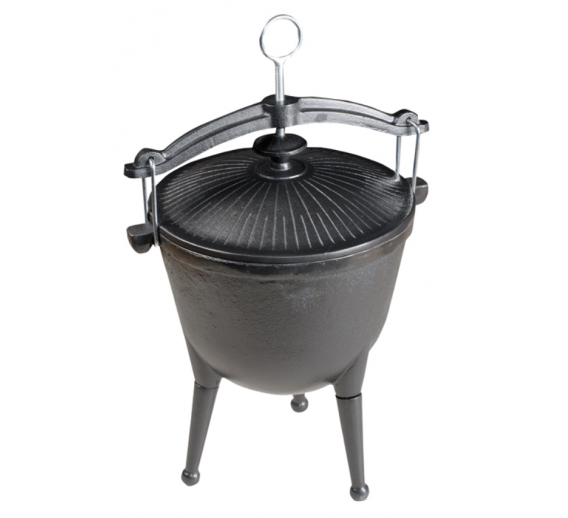 Sodo ir daržo prekės. Laisvalaikio prekės. Šašlykinės, kepsninės, viryklės, griliai. Ketaus puodas 4,5l MG629 