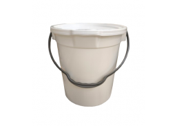 Namų apyvokos prekės. Švaros prekės. Kibirai, dubenys, šiukšliadėžės. Plastikiniai kibirai. Kibiras su dangčiu Zola 10l