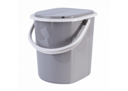 Namų apyvokos prekės. Švaros prekės. Kibirai, dubenys, šiukšliadėžės. Plastikiniai kibirai. Kibiras-tualetas 22 l 