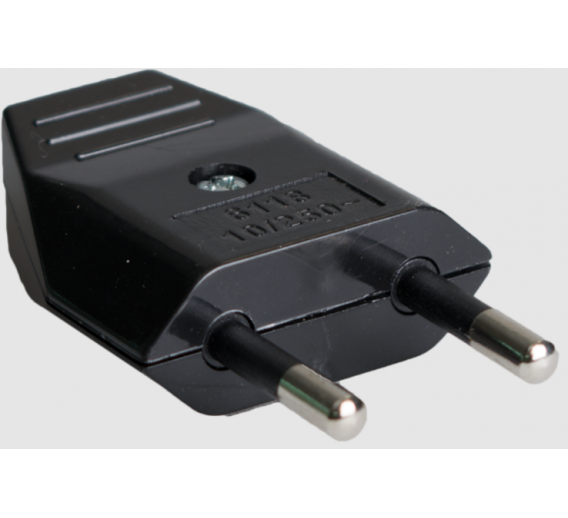 Elektros prekės. Instaliacinės medžiagos, gofros, dėžutės. Kištukai, lizdai. Kištukas Solera be įžeminimo 6118 N 10A/250V 