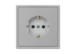 Elektros prekės. Instaliacija - kištukiniai lizdai, jungikliai ir kt.. BORA jungikliai, kištukiniai lizdai. Kištukinis lizdas BORA su įžeminimu pilkas 