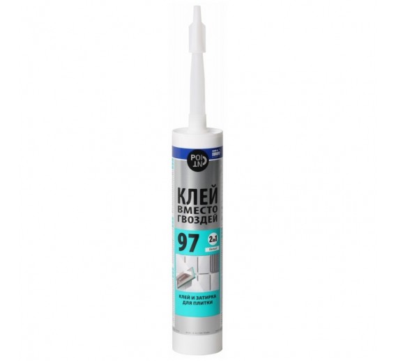 Klijai ir užpildas plytelėms POINT 97,balti 280ml. 