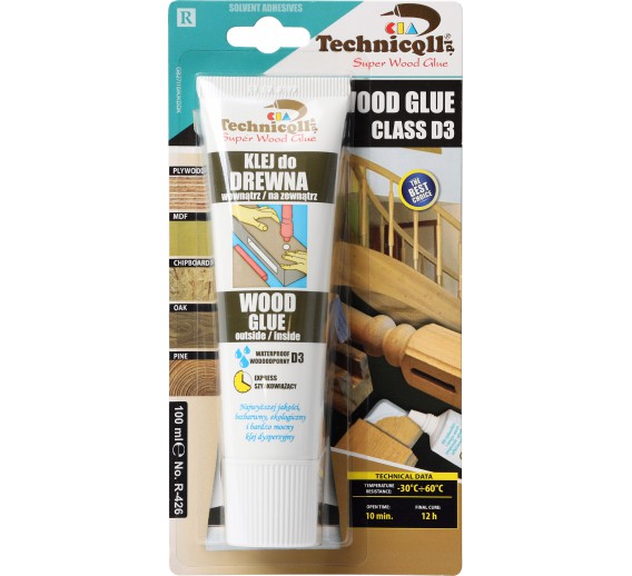 Dažai. Glaistas, gruntas, klijai, skiedikliai. Klijai. Klijai medienai R-426 D3 100ml 