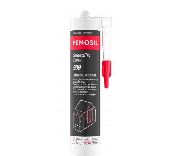 Dažai. Glaistas, gruntas, klijai, skiedikliai. Klijai. Klijai PENOSIL Premium SpeedFix Clear 909 bespalviai 