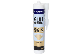 Dažai. Glaistas, gruntas, klijai, skiedikliai. Klijai. Klijai POINT 96 ypatingai skaidrūs 280 ml 