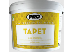 Vidaus apdailos prekės. Sienų apdailos medžiagos. Tapetai. Tapetų klijai. Klijai Tapet Pro 5 kg 