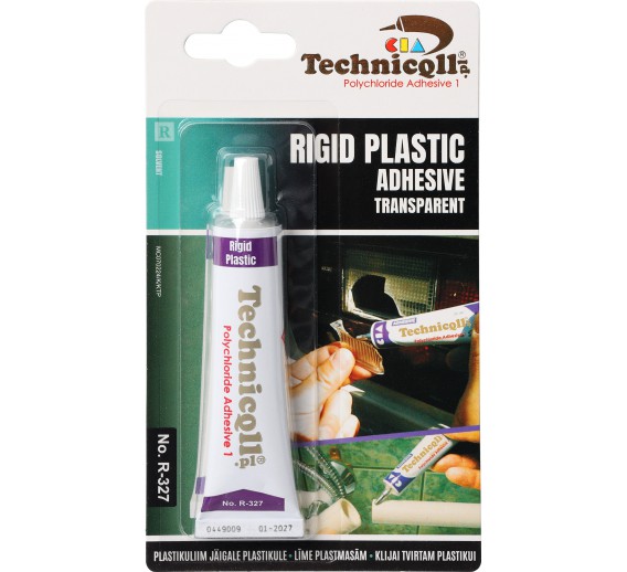 Dažai. Glaistas, gruntas, klijai, skiedikliai. Klijai. Klijai TECHNICOLL tvirtam plastikui R-327, 20 ml