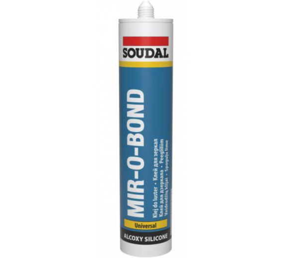 Dažai. Glaistas, gruntas, klijai, skiedikliai. Klijai. Klijai veidrodžiams SOUDAL MIR-O-BOND 310 ml 