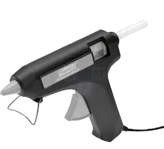 Darbo įrankiai. Elektriniai ir akumuliatoriniai įrankiai. Klijų pistoletai, klijų lazdelės. Klijų pistoletas Rapid D12+klijai