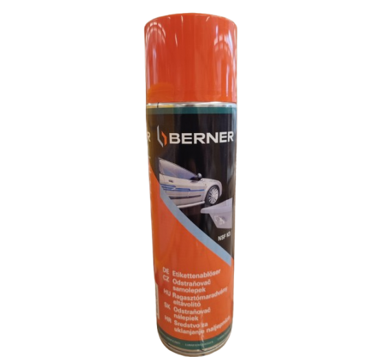Darbo įrankiai. Prekės automobiliams. Automobilinė chemija. Klijų šalinimo priemonė Berner NSF 500 ml 