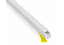 Elektros prekės. Instaliacinės medžiagos, gofros, dėžutės. Instaliaciniai kanalai. Klijuojamas kanalas kabeliams 16x16 mm, baltas, 2m