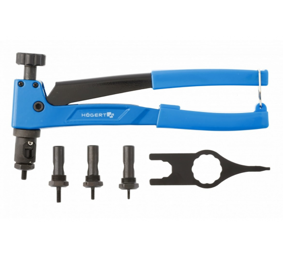 Darbo įrankiai. Mechaniniai įrankiai. Kabių pistoletai, kabės, kniedikliai. Kniedikliai. Kniediklis M3-M6 