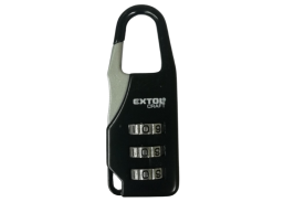 Vidaus apdailos prekės. Durys, jų dalys. Durų furnitūra. Spynos durims, pakabinamos spynos. Pakabinamos spynos. Kodinė spyna lagaminui EXTOL 