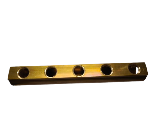 Šildymas. Šildymas ir vėdinimas. Kolektoriai ir kolektorinės spintos. Kolektoriai. Kolektorius 5 žiedų žalvarinis