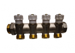 Šildymas. Šildymas ir vėdinimas. Kolektoriai ir kolektorinės spintos. Kolektoriai. Kolektorius vandentiekiui 4 žiedų 1 3/4