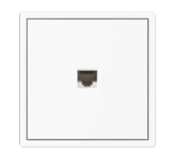 Elektros prekės. Instaliacija - kištukiniai lizdai, jungikliai ir kt.. BORA jungikliai, kištukiniai lizdai. Kompiuterio lizdas BORA be rėmelio baltas 