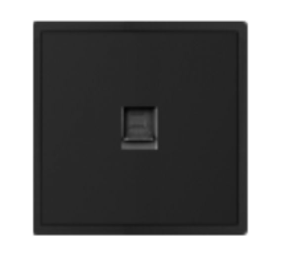 Elektros prekės. Instaliacija - kištukiniai lizdai, jungikliai ir kt.. BORA jungikliai, kištukiniai lizdai. Kompiuterio lizdas BORA be rėmelio juodas 