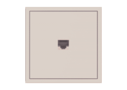 Elektros prekės. Instaliacija - kištukiniai lizdai, jungikliai ir kt.. BORA jungikliai, kištukiniai lizdai. Kompiuterio lizdas BORA be rėmelio kreminis 